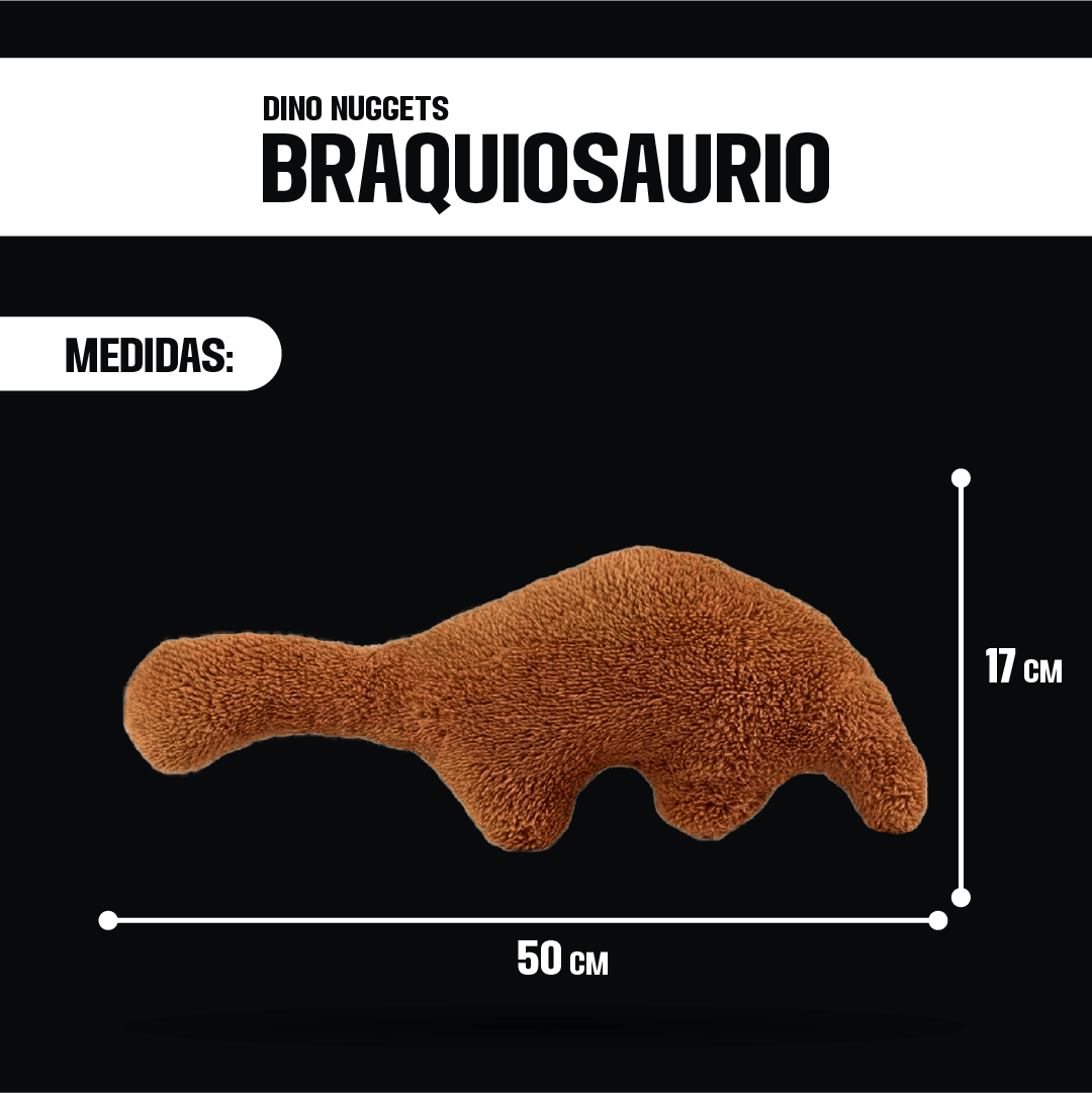 Peluches Dino Nuggets - Orbital ClothingPeluches Dino NuggetsCojín decorativoMarrón