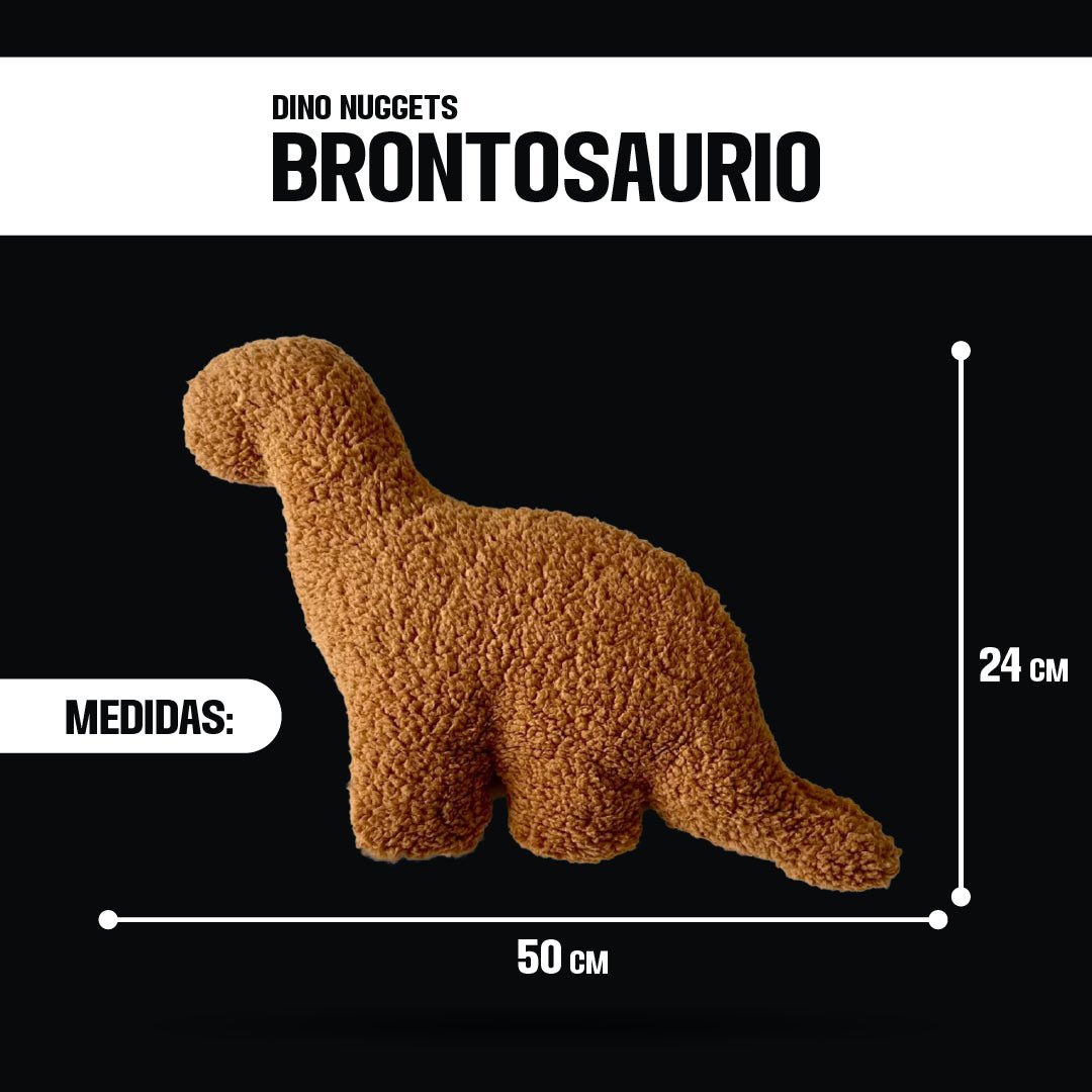 Peluches Dino Nuggets - Orbital ClothingPeluches Dino NuggetsCojín decorativoMarrón