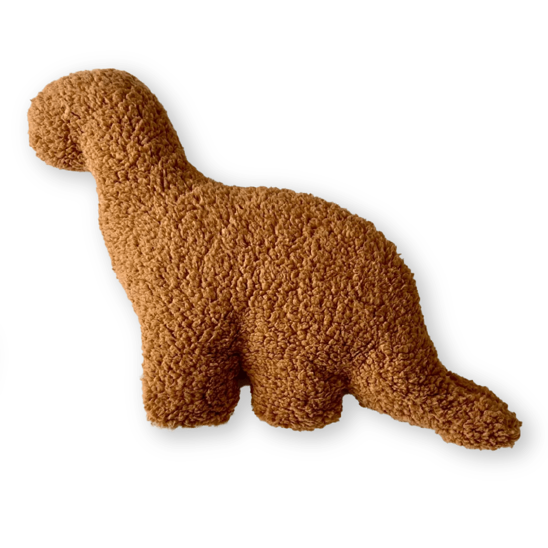 Peluches Dino Nuggets - Orbital ClothingPeluches Dino NuggetsCojín decorativoMarrón