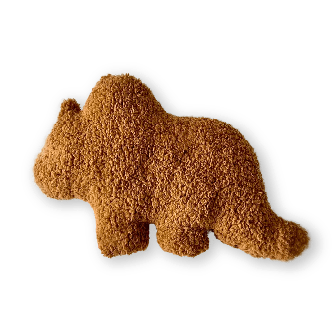 Peluches Dino Nuggets - Orbital ClothingPeluches Dino NuggetsCojín decorativoMarrón
