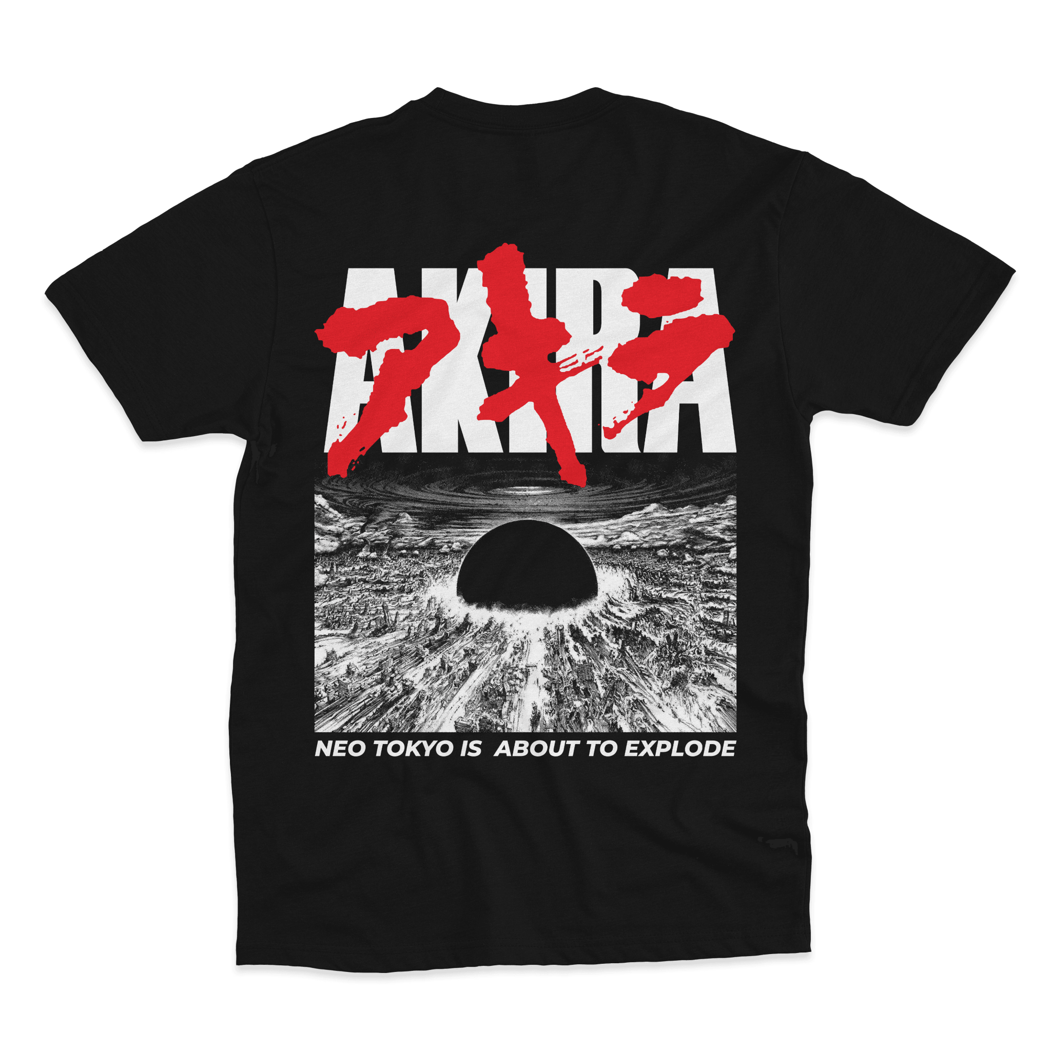 Explosión Neo Tokyo | Espalda (Playera) - Orbital ClothingExplosión Neo Tokyo | Espalda (Playera)PlayerasNegro