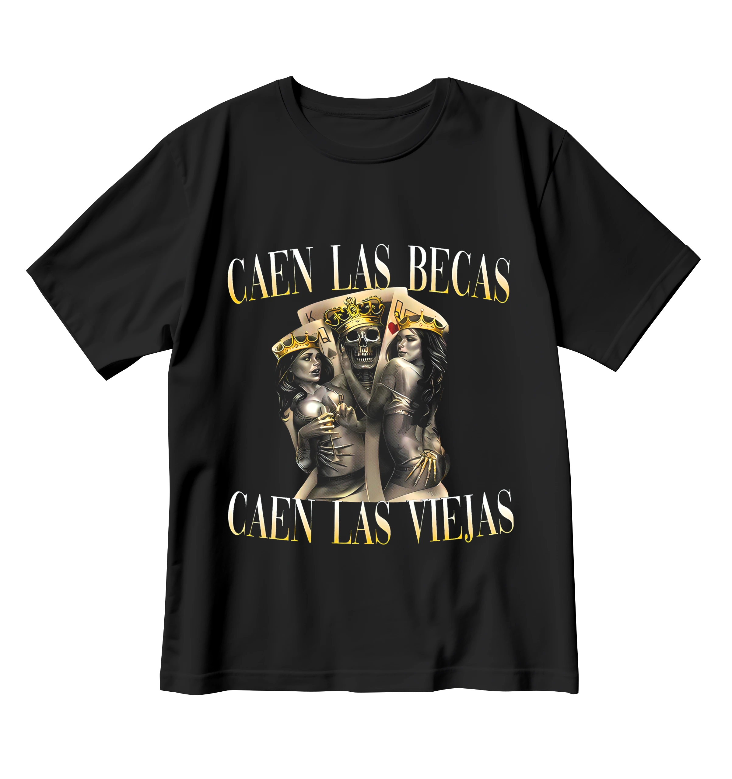 Playera Caen las bebas caen las viejas