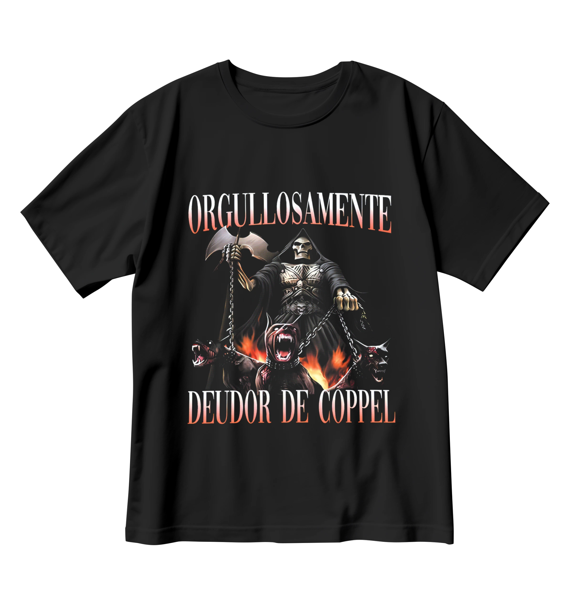 Playera Orgullosamente deudor de coppel - Orbital ClothingPlayera Orgullosamente deudor de coppelPlayerasNegro Obsidiana