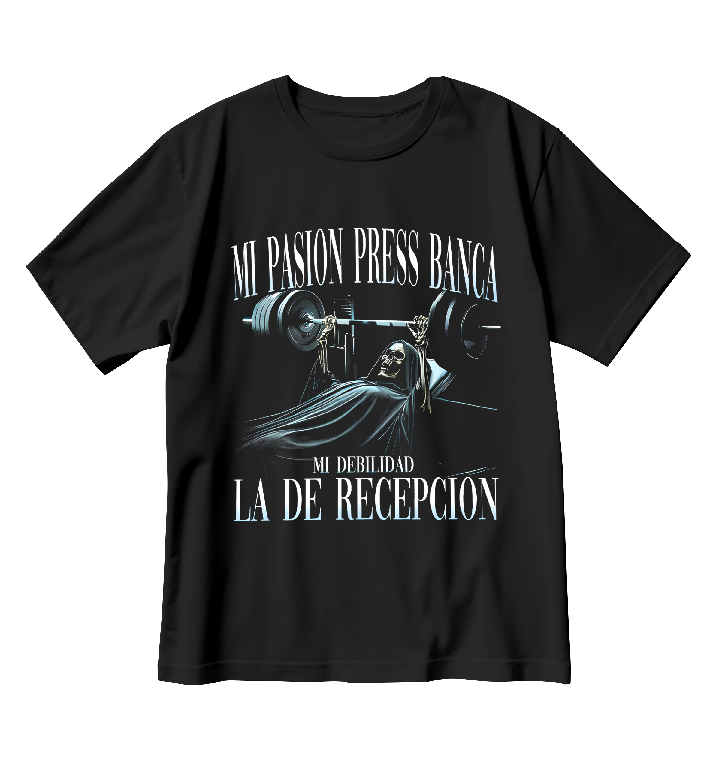 Playera Mi pasión, press banca