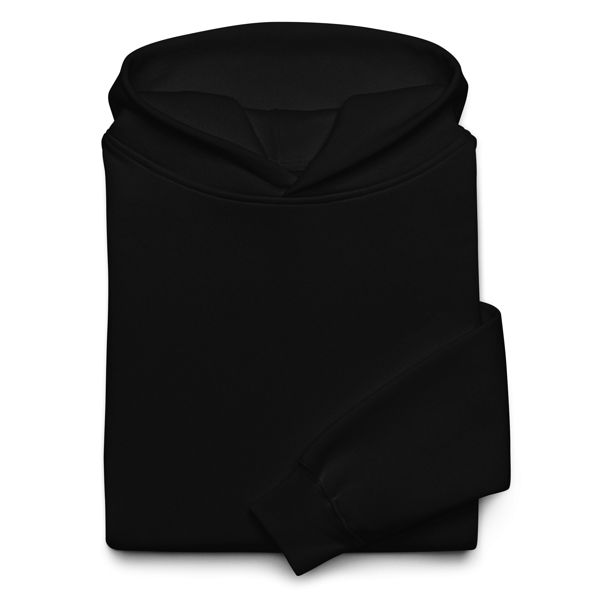 Hoodie Negro Obsidiana Oversize Felpa Omega Fit™