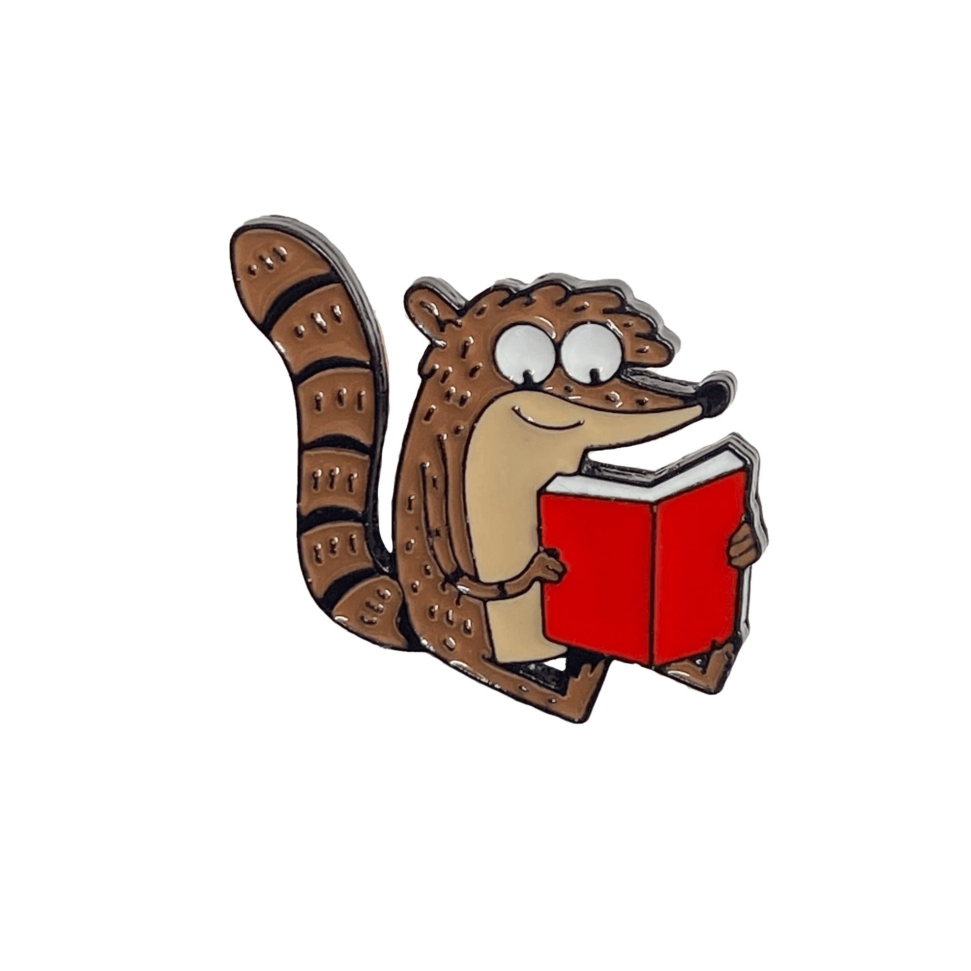 Pin - Rigby leyendo - Orbital ClothingPin - Rigby leyendoPines3x3.5cm