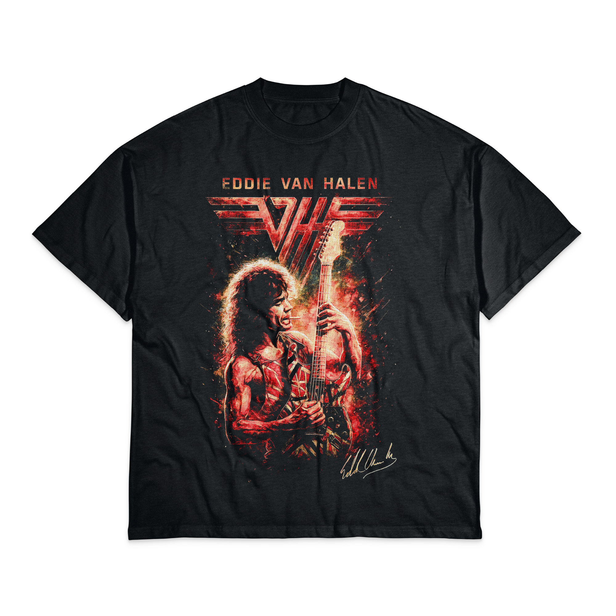 Playera Negro Obsidiana Van Hallen