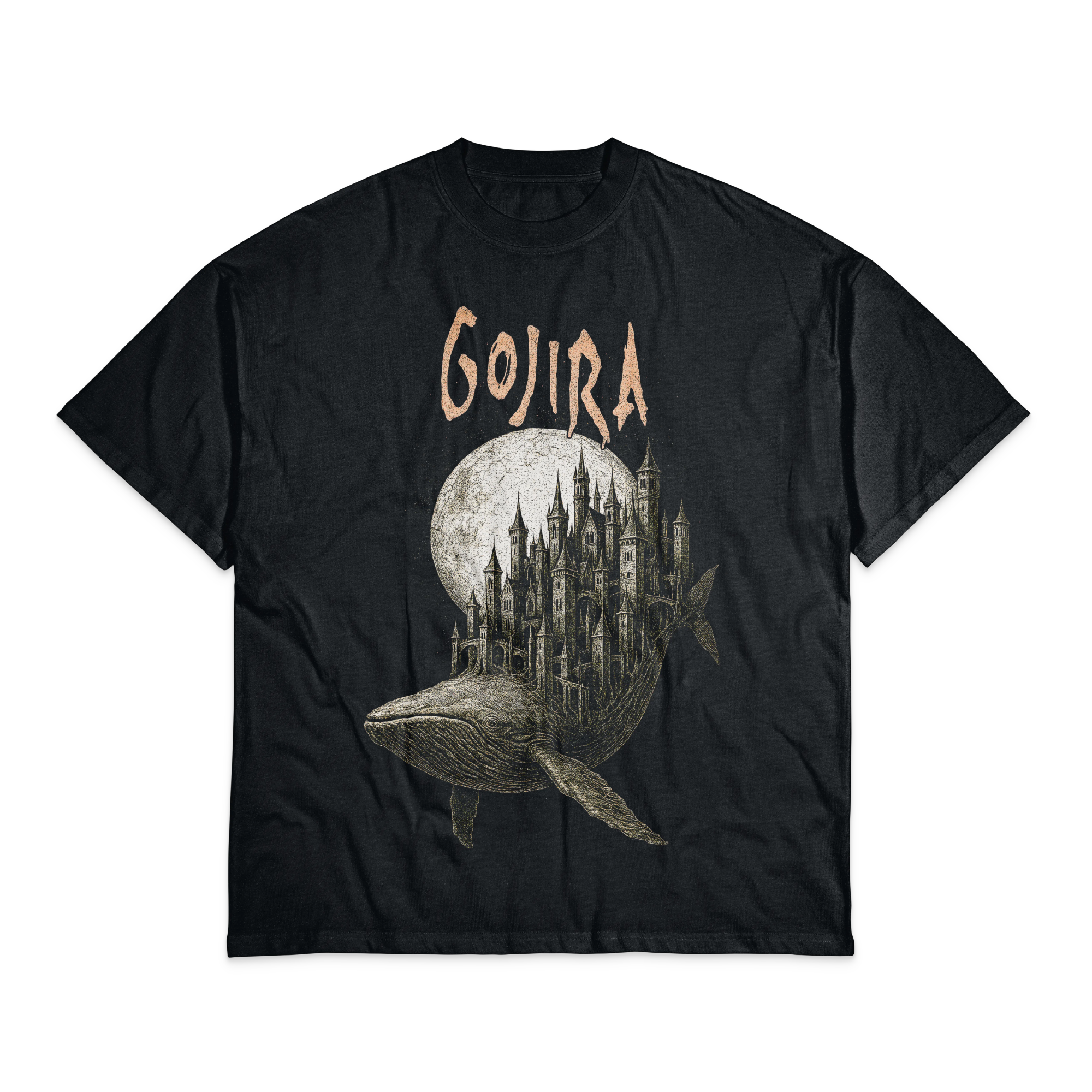 Playera Negro Obsidiana Gojira