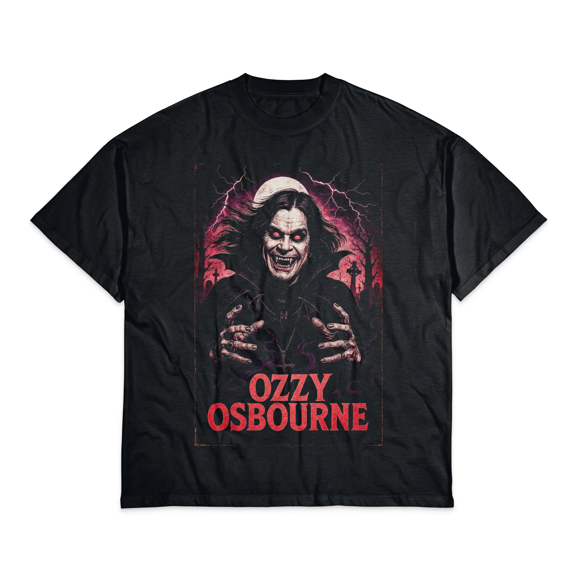 Playera Negro Obsidiana Ozzy Osbourne