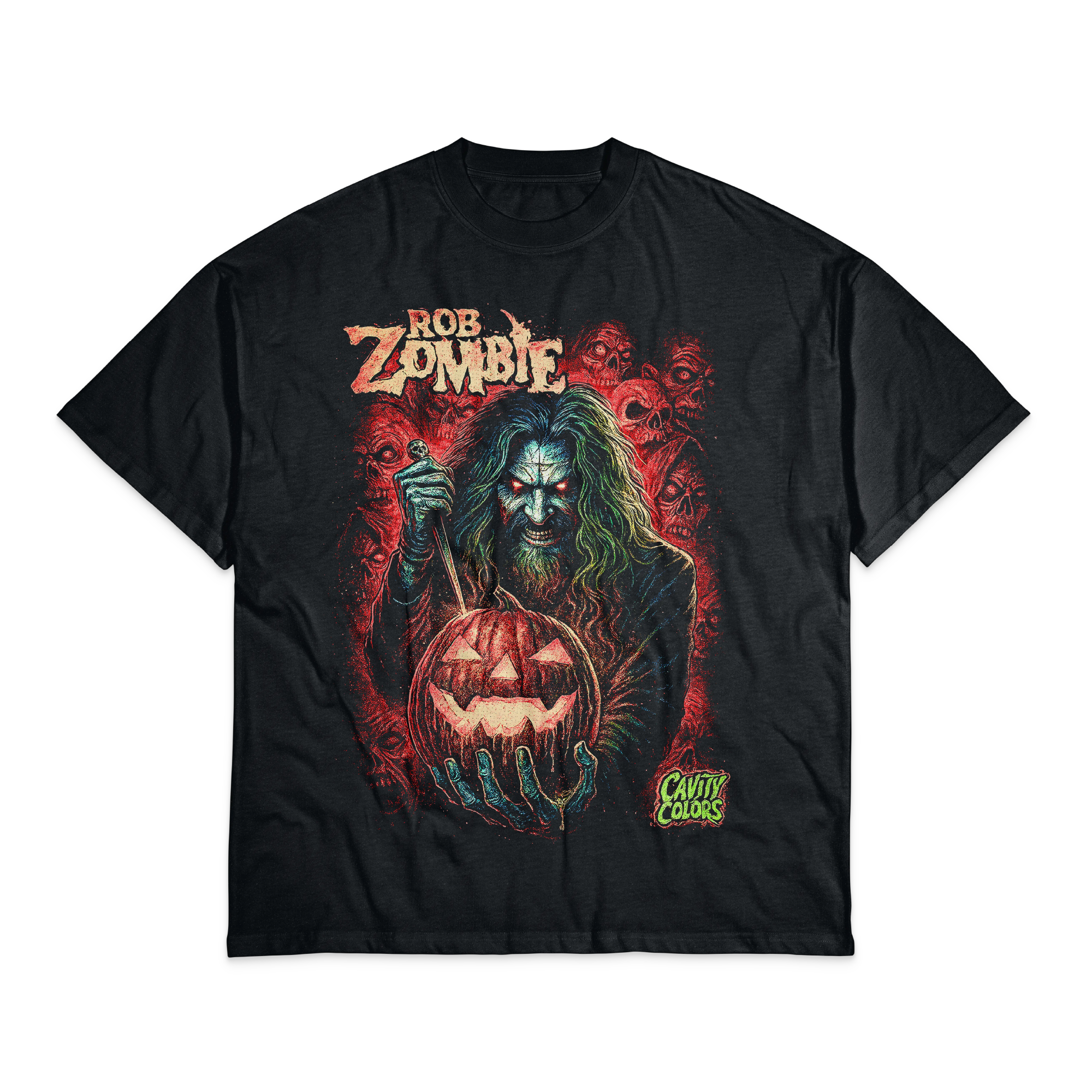 Playera Negro Obsidiana Rob Zombie