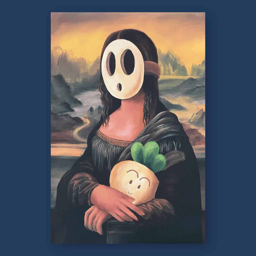 Póster Monalisa X Shy guy (60x40cm) - Orbital Studio