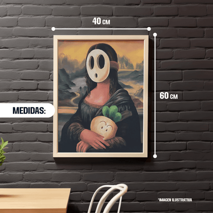 Póster Monalisa X Shy guy (60x40cm) - Orbital Studio