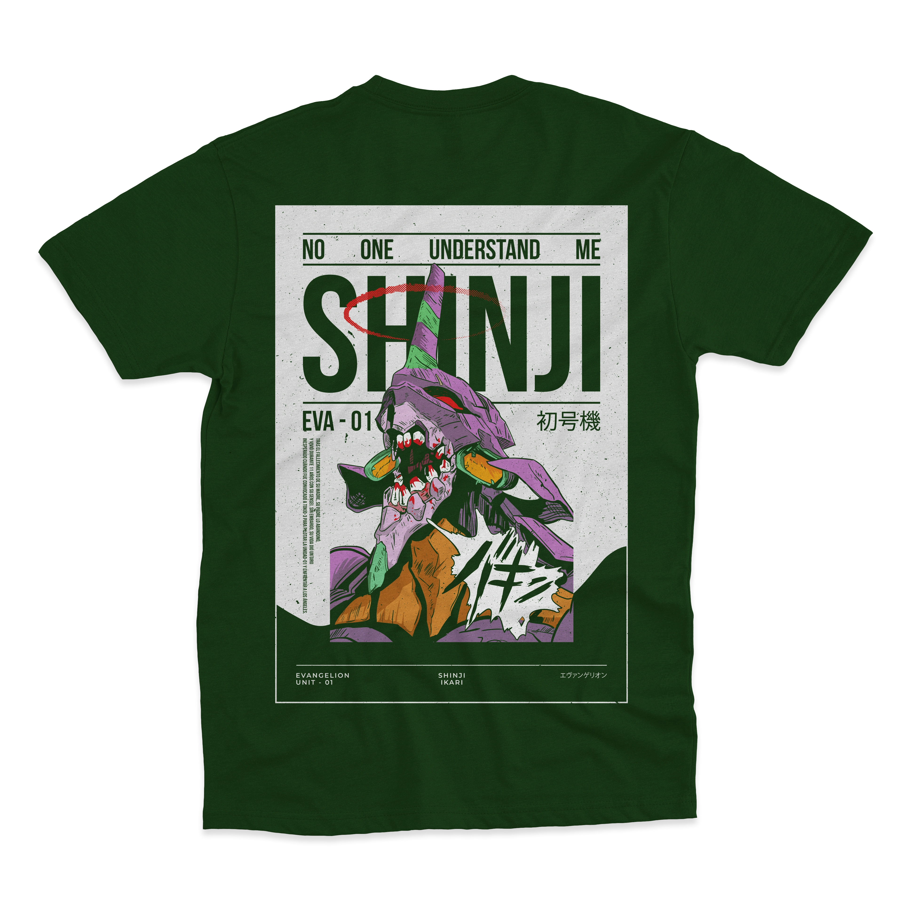 Playera Eva 01 Póster | Espalda