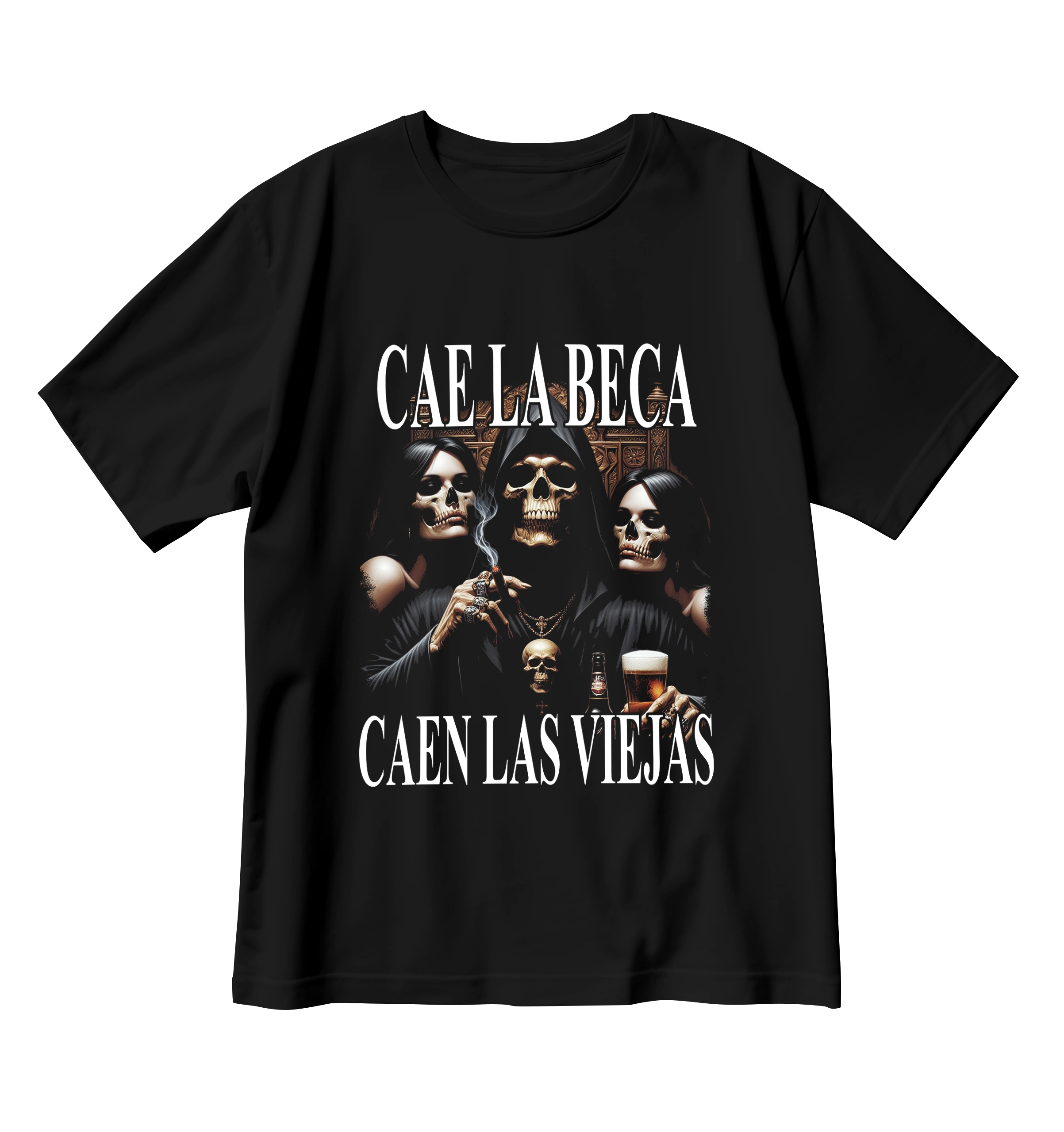 Playera Caen las becas caen las viejas