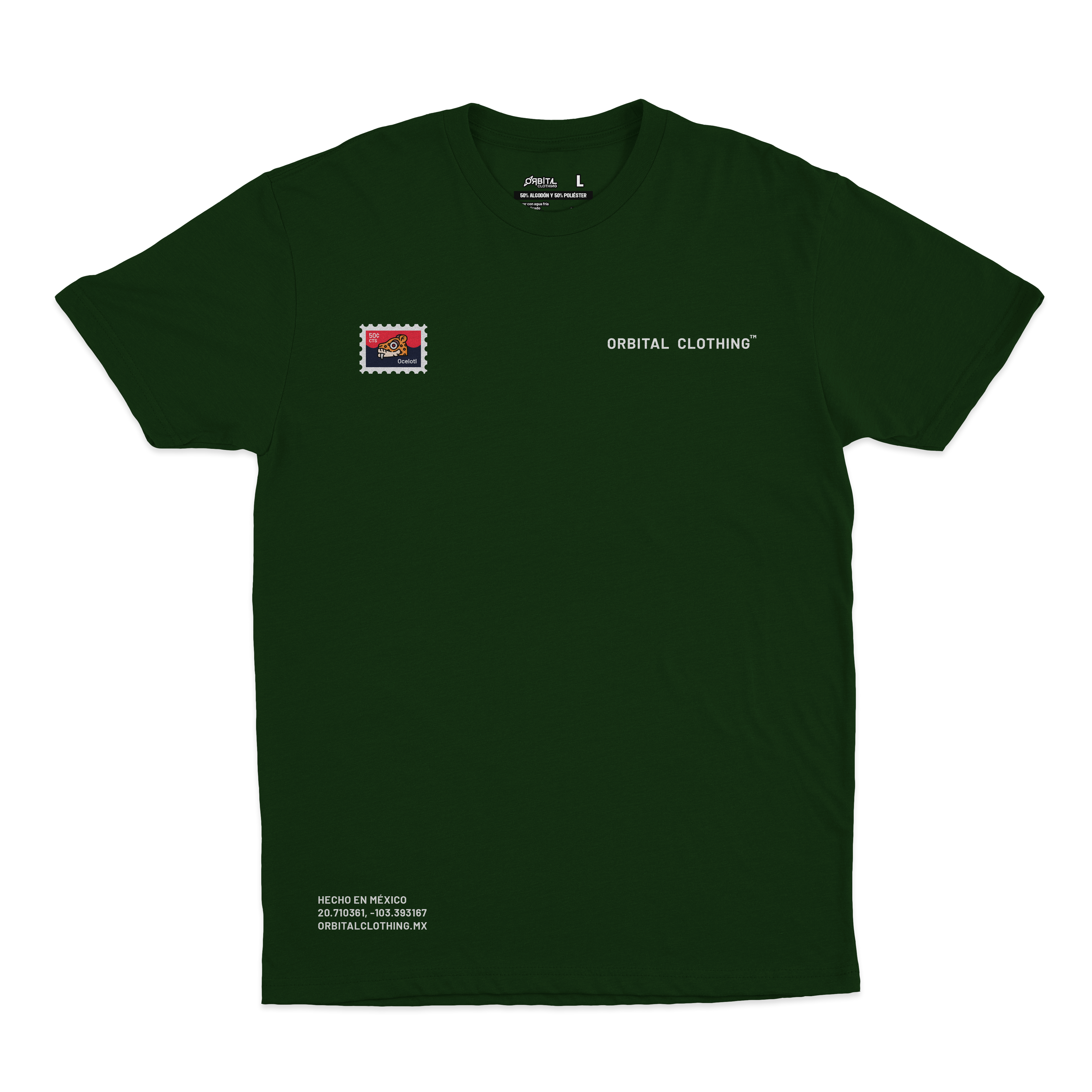 Playera Timbres Postales MX | Ocelotl