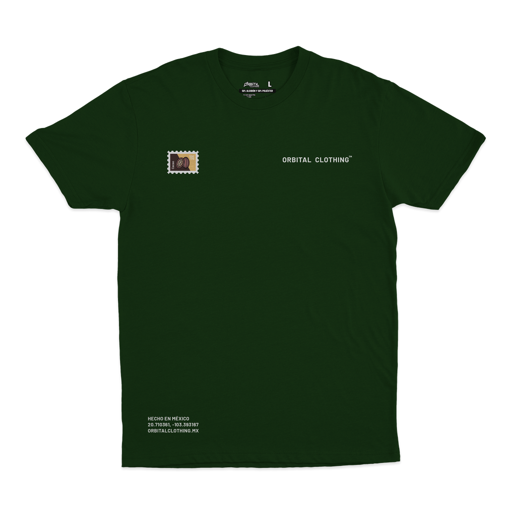 Playera Timbres Postales MX | Cacao