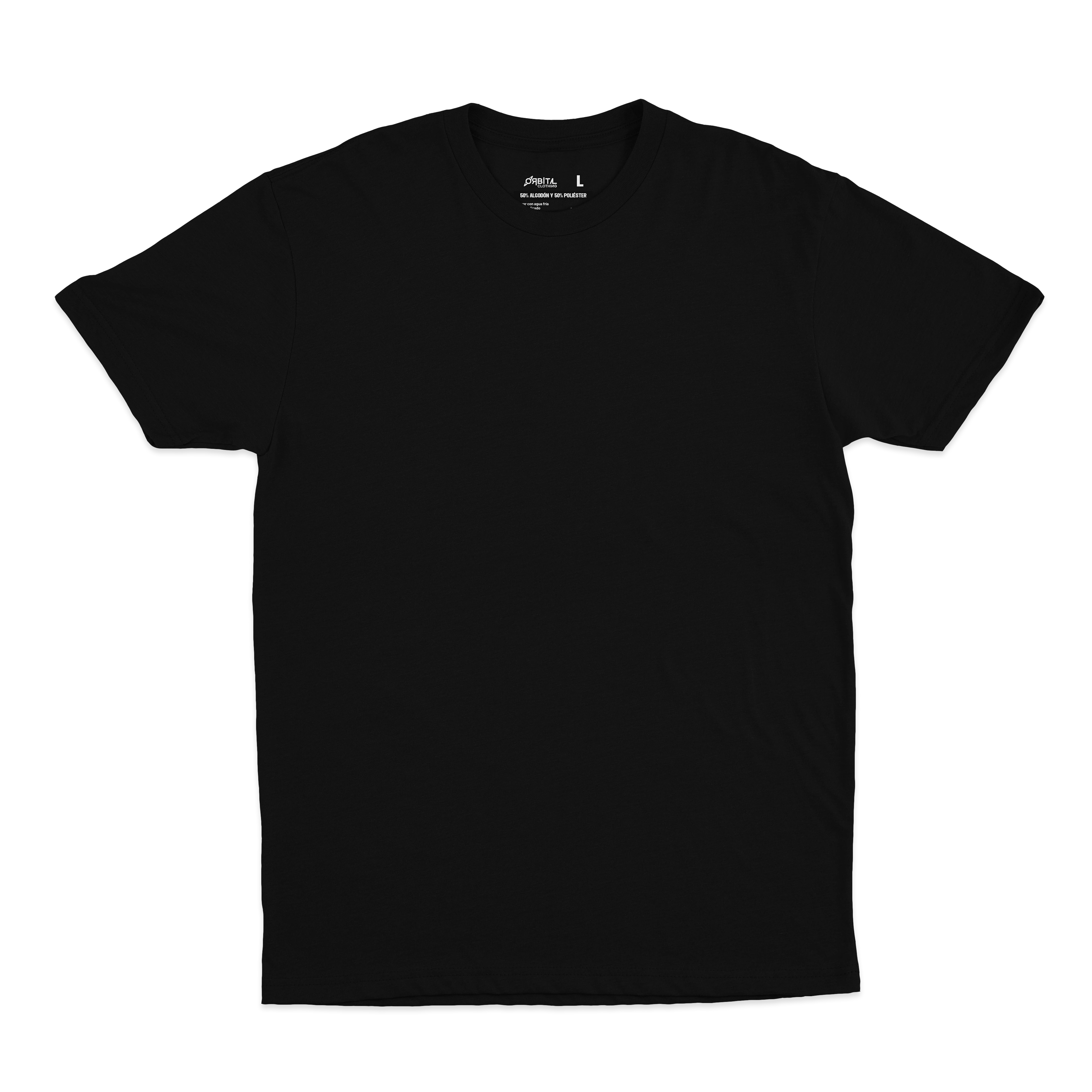 Playera Negro Obsidiana B.A.S.I.C.S. Regular Cosmos Fit