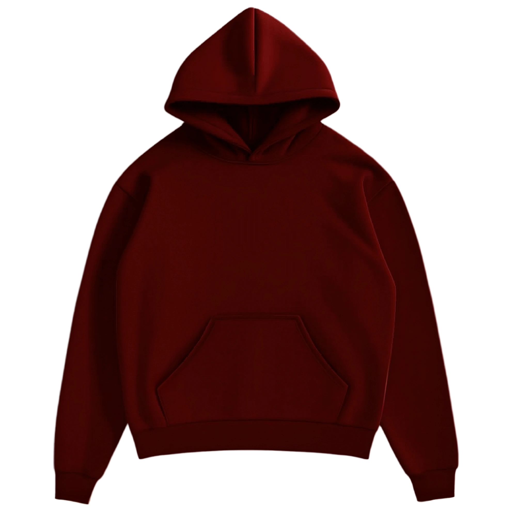 Hoodie Rojo Vino Oversize Felpa Omega Fit™