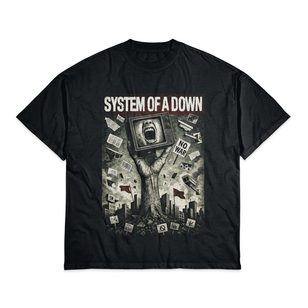 Playera Negro Obsidiana System of a Down