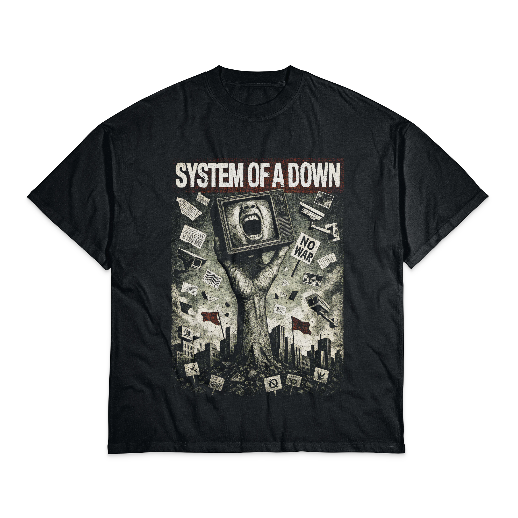 Playera Negro Obsidiana System of a Down