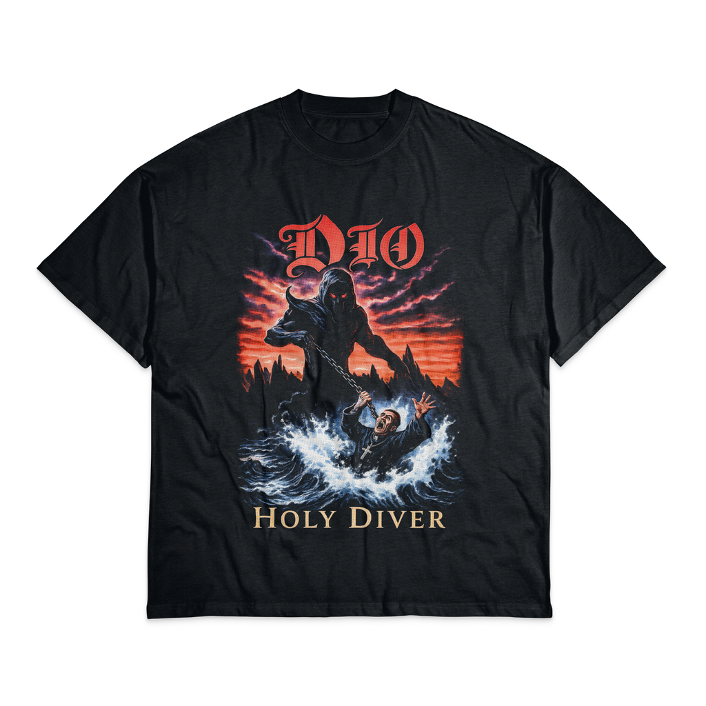 Playera Negro Obsidiana Dio Holy Diver