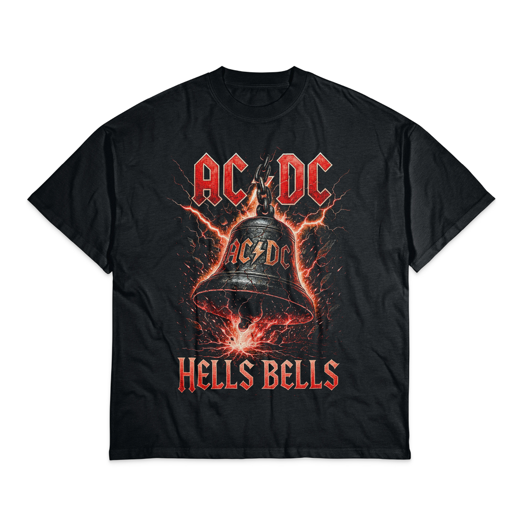 Playera Negro Obsidiana AC/DC Hell Bells