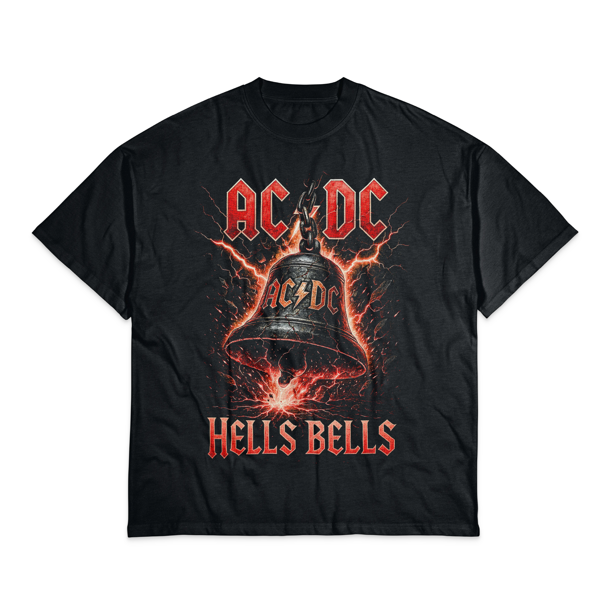 Playera Negro Obsidiana AC/DC Hell Bells