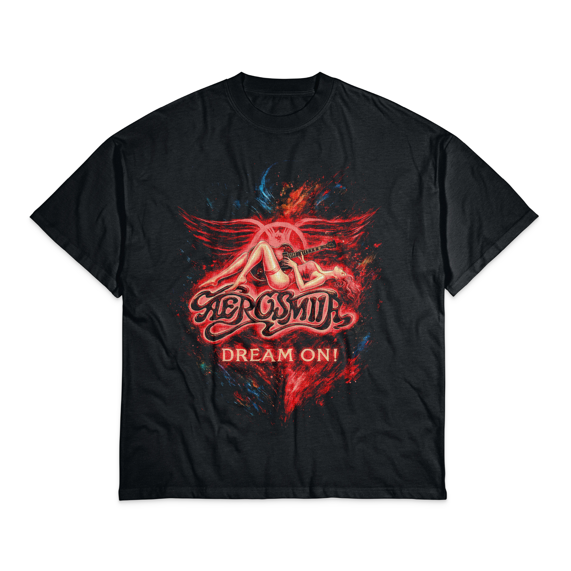 Playera Negro Obsidiana Aerosmith Dream On!