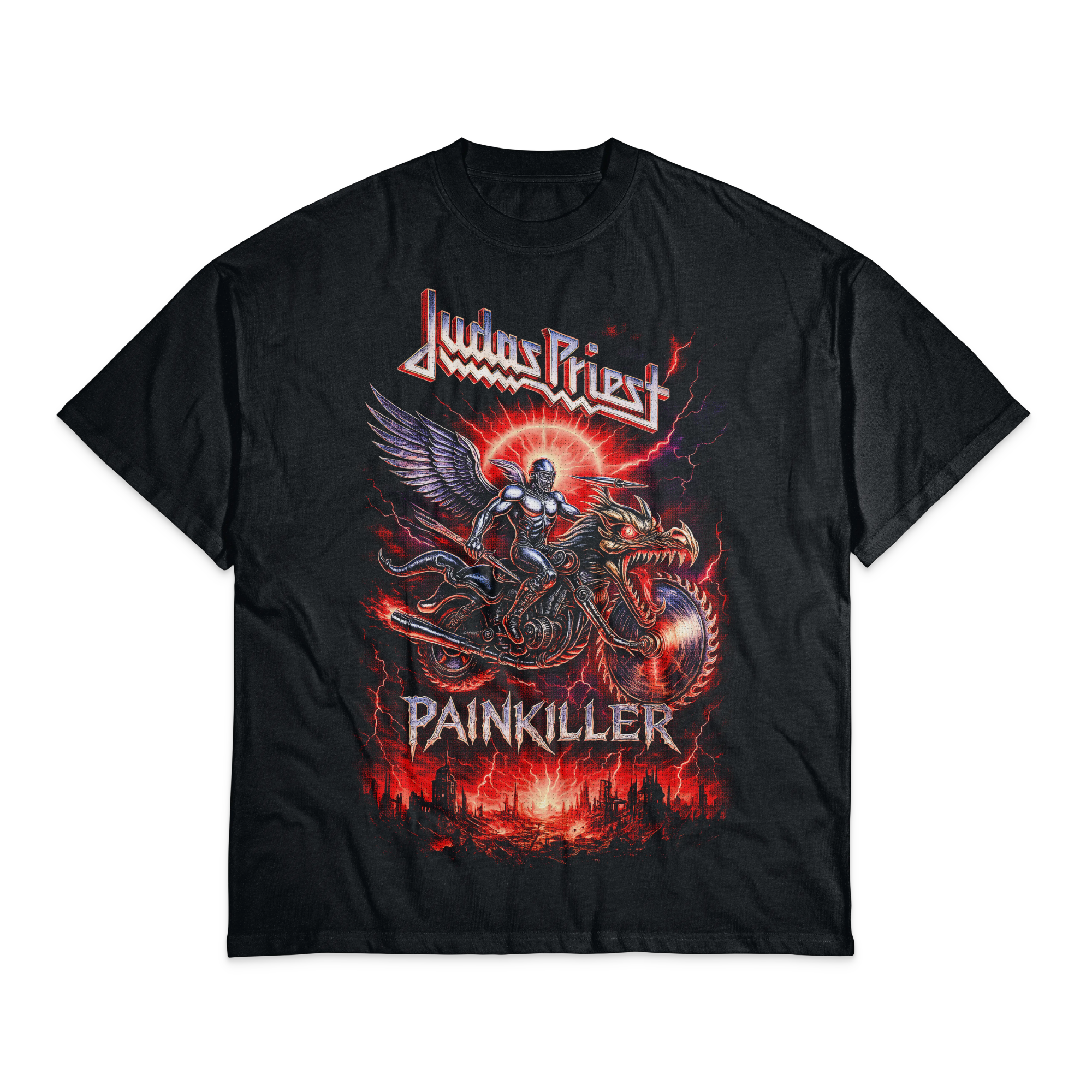 Playera Negro Obsidiana Judas Priest