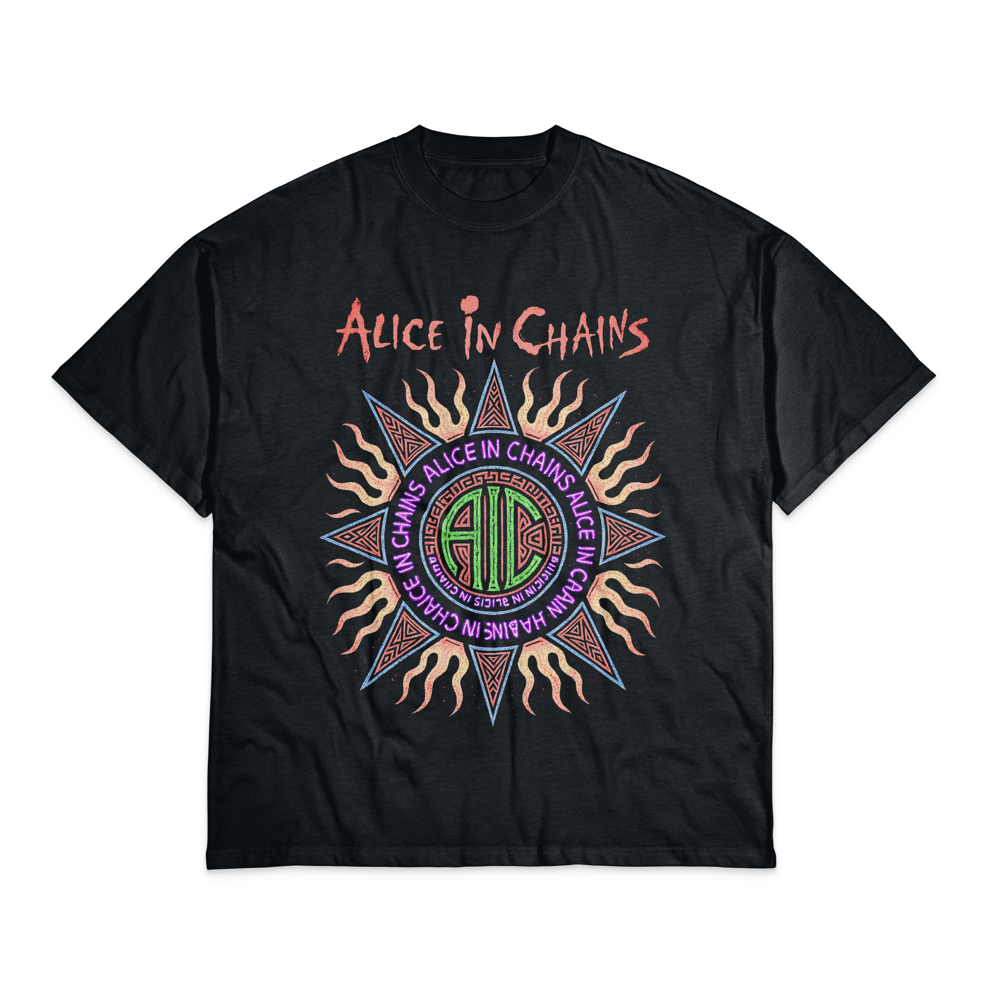Playera Negro Obsidiana Alice in Chains