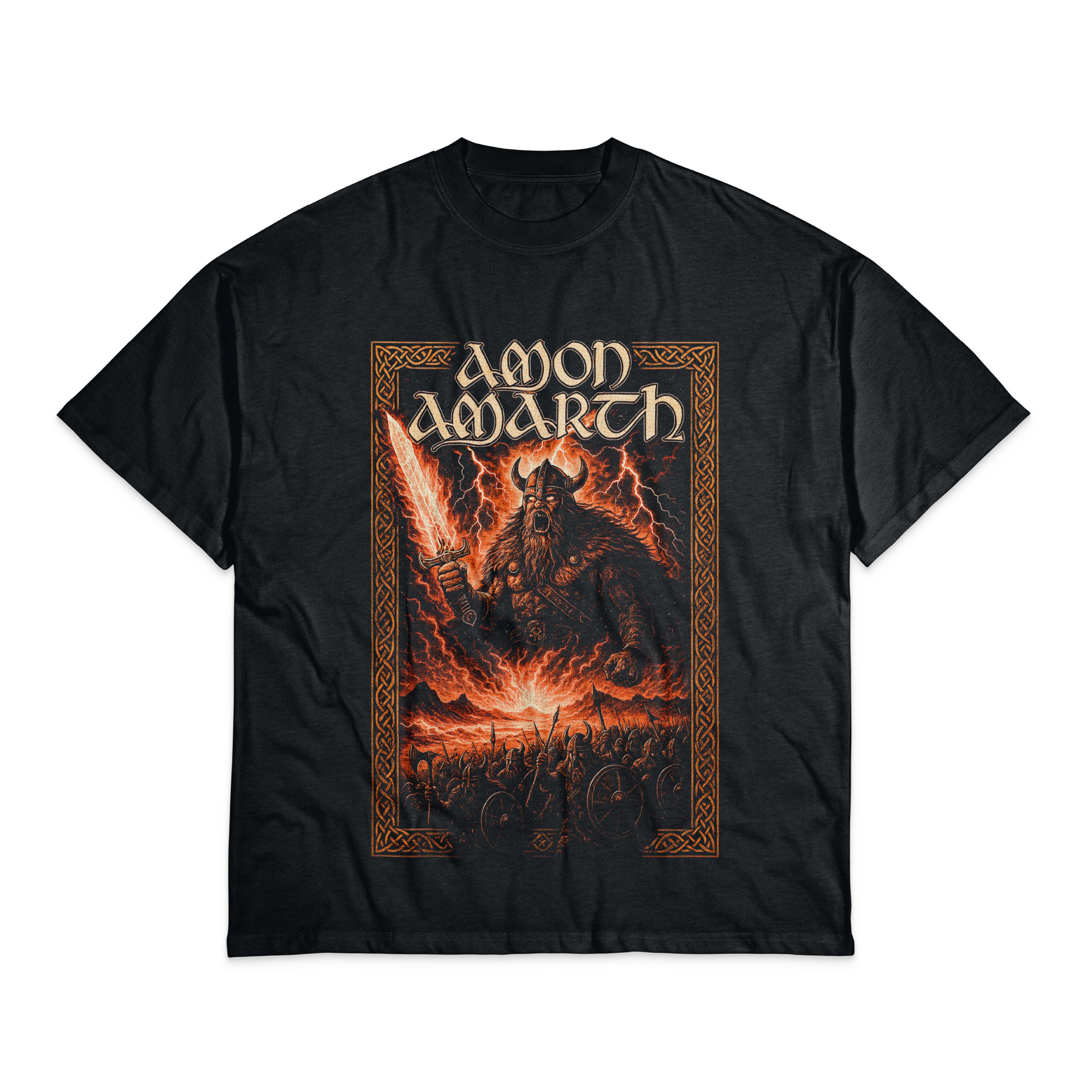 Playera Negro Obsidiana Amon Amarth