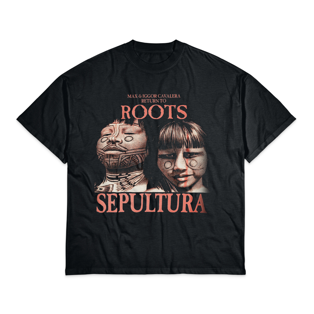 Playera Negro Obsidiana Sepultura Roots